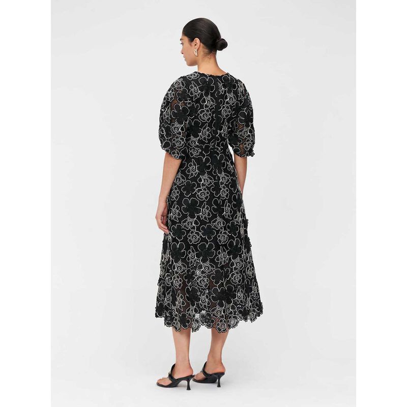 Veronika Maine Contrast Corded Lace Dress image number 1
